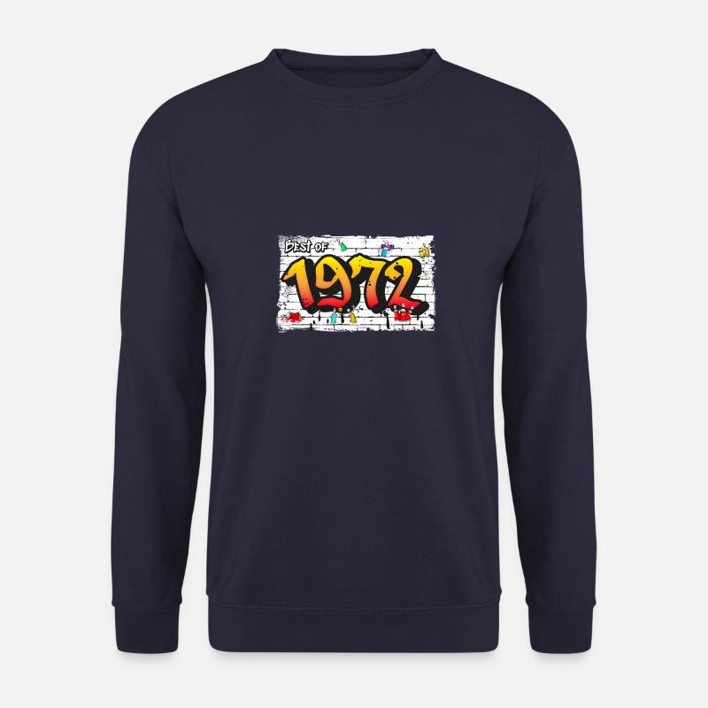 Graffiti rétro 1972 – 53 ans d’audace - Sweat-shirt Unisexe - marine