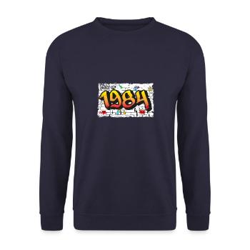 Le meilleur du graffiti de 1984 – 41 ans de streetwise - Sweat-shirt Unisexe - marine - Devant - Alina (178cm) & Michal (187cm)