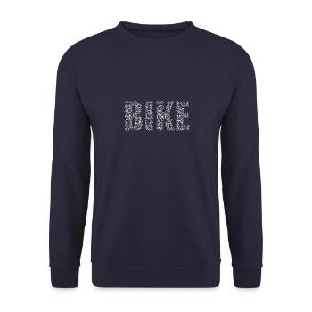 Bike bike cyclist gift - Unisex Sweatshirt - navy - Front - Alina (178cm) & Michal (187cm)