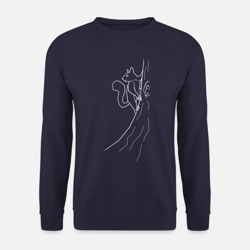 Eichhörnchen - weiß - Unisex Pullover - Navy