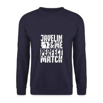 Lancer de lance Athlétisme Sport - Sweat-shirt Unisexe - marine - Devant - Alina (178cm) & Michal (187cm)