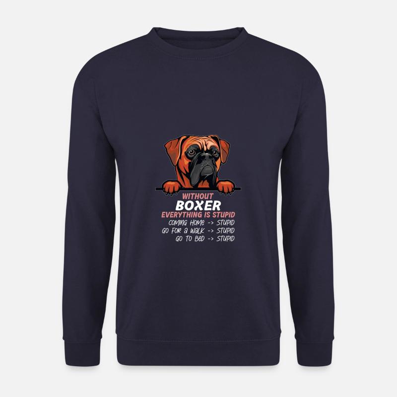 Ohne Boxer ist alles doof - Unisex Pullover - Navy