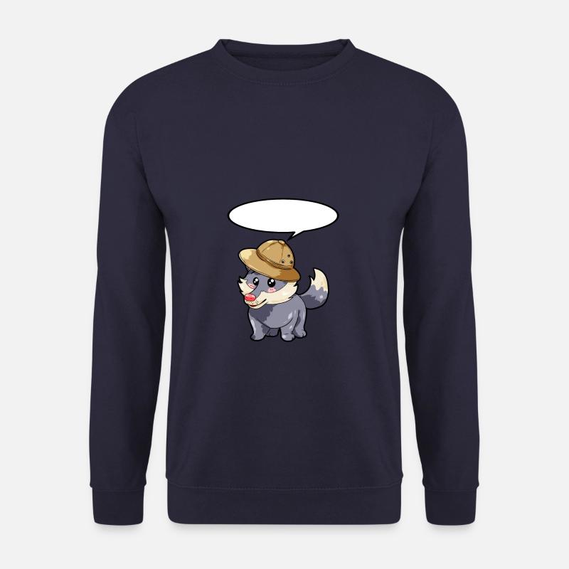 Hunter Wolf - Unisex Sweatshirt - navy
