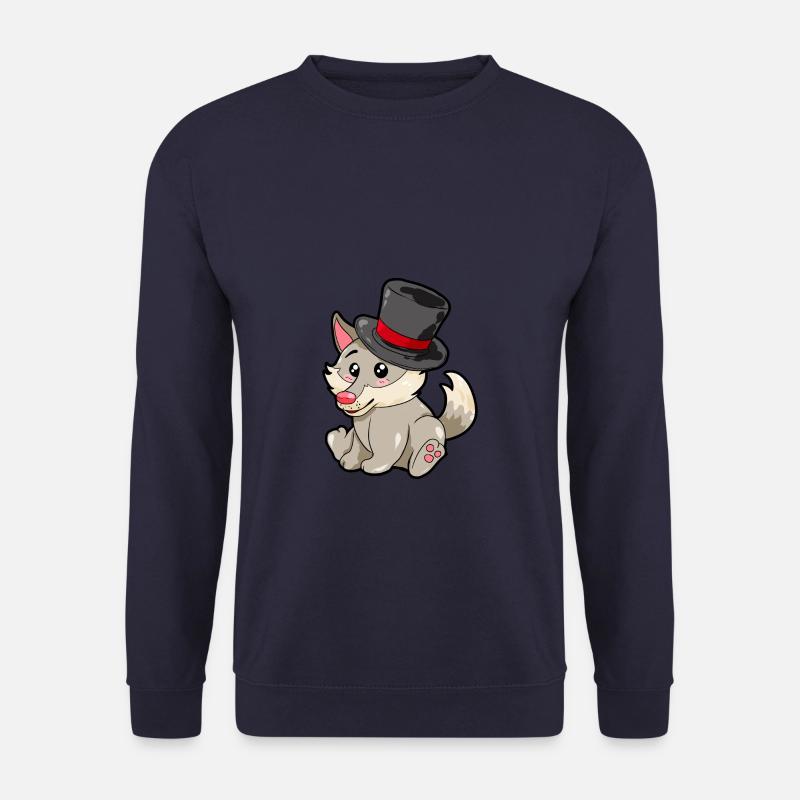Magier Wolf - Unisex Pullover - Navy
