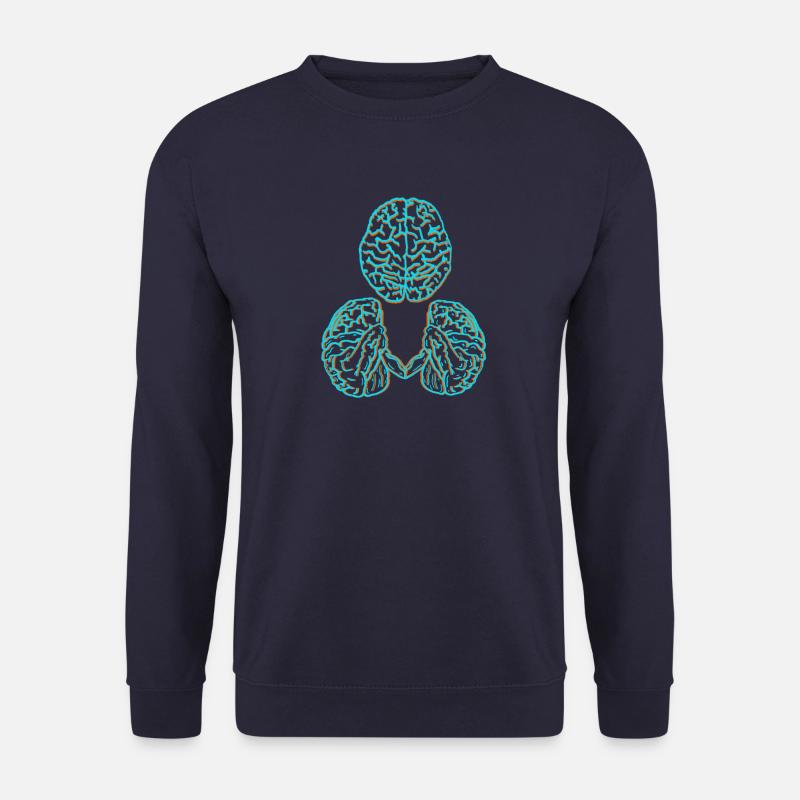 Brain - Unisex Sweatshirt - navy