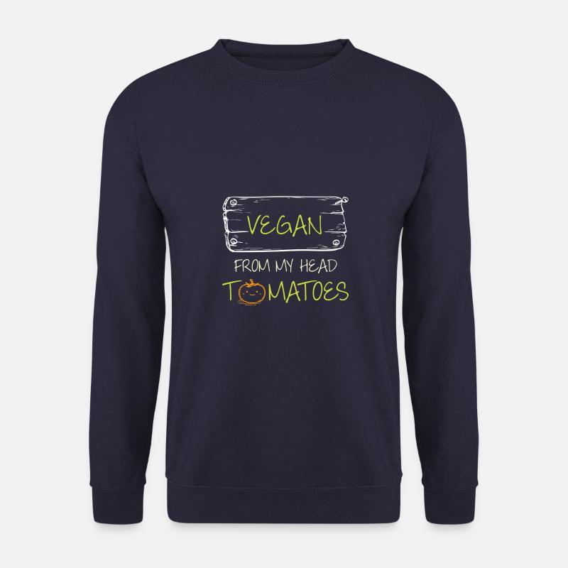 vegan tomaten - Unisex Pullover - Navy