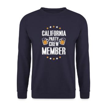 Équipe de fête en Californie - Sweat-shirt Unisexe - marine - Devant - Alina (178cm) & Michal (187cm)