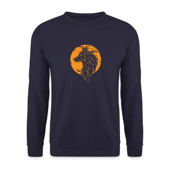 Fuchs - Unisex Pullover - Navy - Vorne - Alina (178cm) & Michal (187cm)