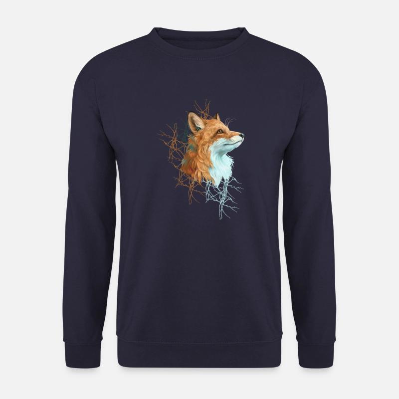 Happy the Fox - Unisex Pullover - Navy