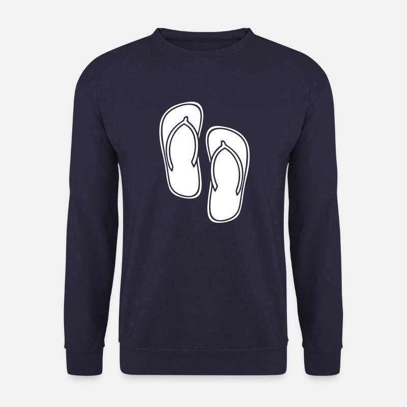 flip flops symbol icon - Unisex Sweatshirt - navy
