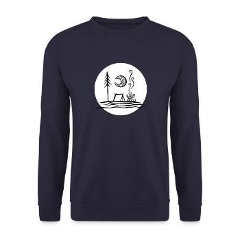 camping - Sweat-shirt Unisexe - marine - Devant - Alina (178cm) & Michal (187cm)