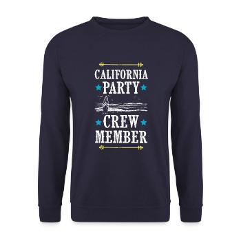 Équipe de fête en Californie - Sweat-shirt Unisexe - marine - Devant - Alina (178cm) & Michal (187cm)