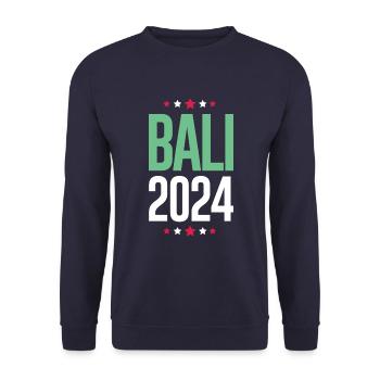 Bali 2024 Urlaub - Unisex Pullover - Navy - Vorne - Alina (178cm) & Michal (187cm)