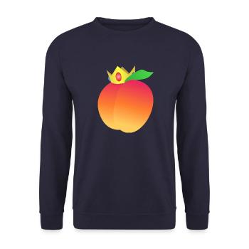 Princesse Peach - Sweat-shirt Unisexe - marine - Devant - Alina (178cm) & Michal (187cm)