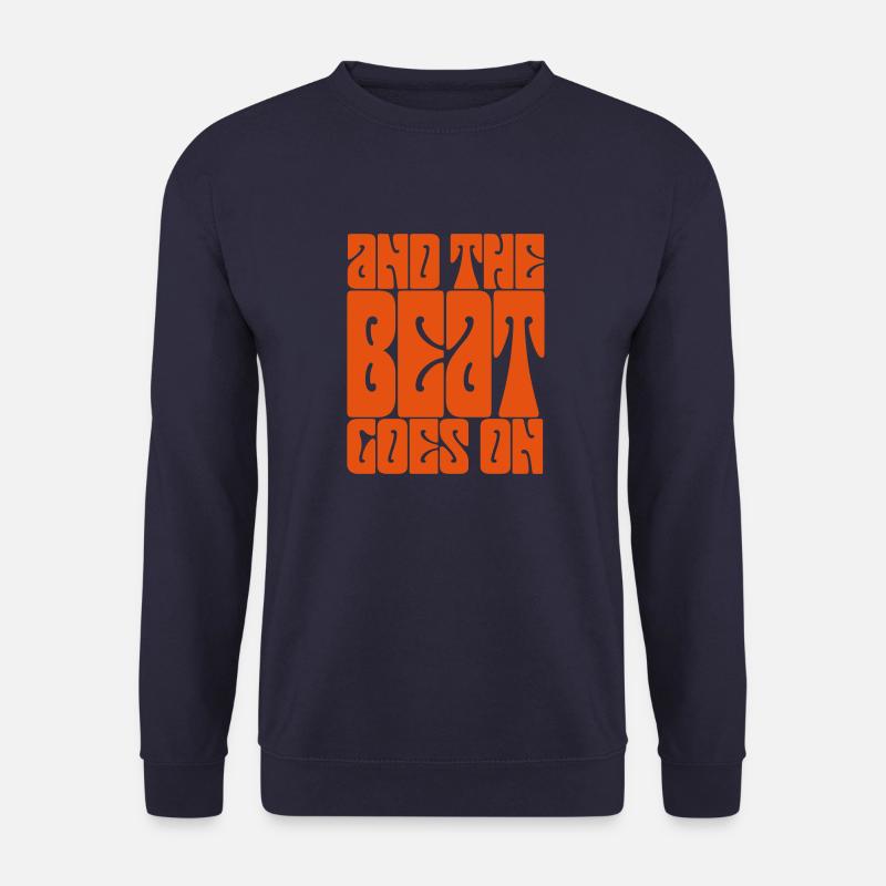 and the beat goes on - Unisex Pullover - Navy