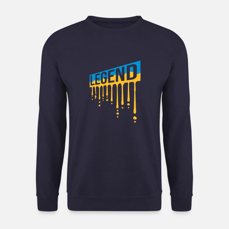 Father's Day Legend Shield Graffiti - Unisex Sweatshirt - navy