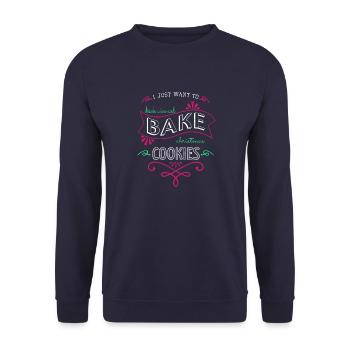 birthday present idea beer tshirts - Unisex Sweatshirt - navy - Front - Alina (178cm) & Michal (187cm)