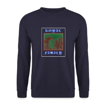 ROYAL FAMILY - Unisex Pullover - Navy - Vorne - Alina (178cm) & Michal (187cm)