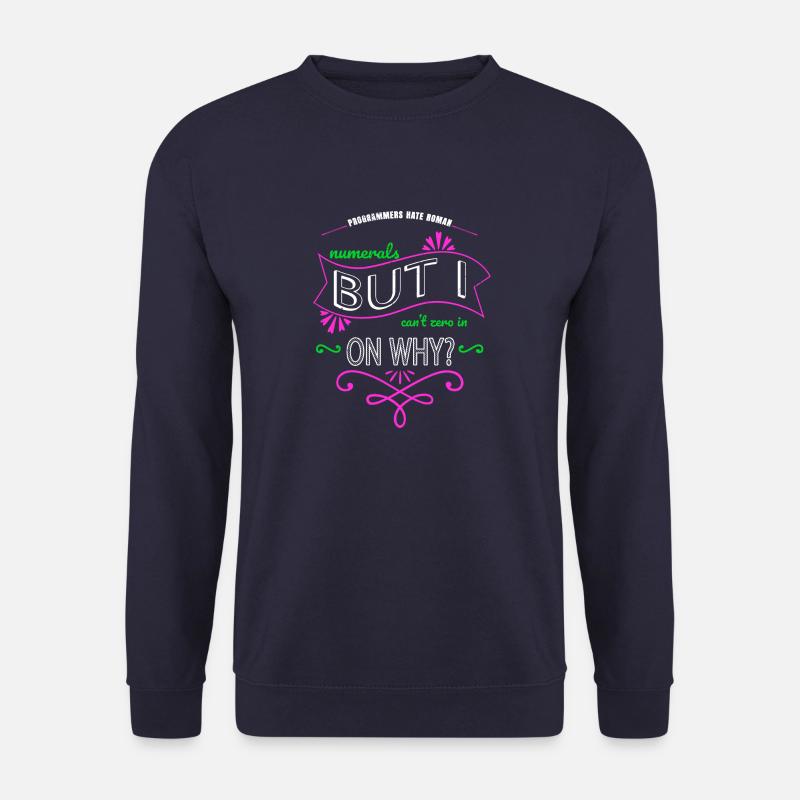 computer language funny sayings father - Unisex Pullover - Navy