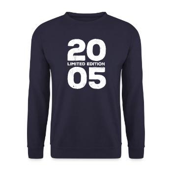 2005 Édition Limitée - Cadeau d’anniversaire - Sweat-shirt Unisexe - marine - Devant - Alina (178cm) & Michal (187cm)