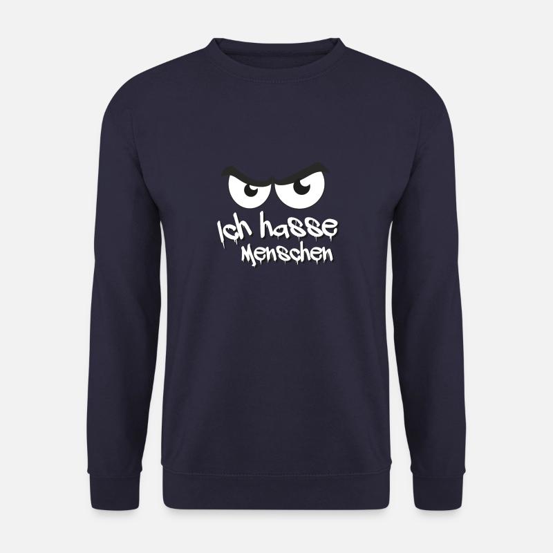 Ich hasse menschen - Unisex Pullover - Navy