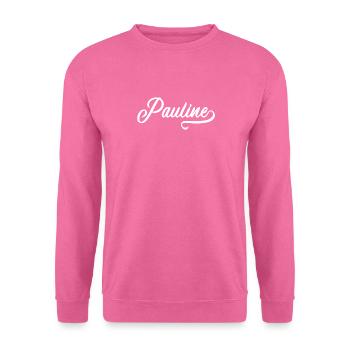 Pauline - First name - Unisex Sweatshirt - pink - Front