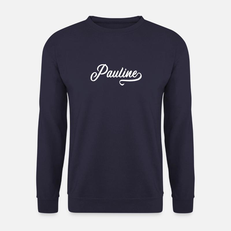 Pauline - First name - Unisex Sweatshirt - navy