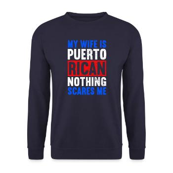 Porto Rico - Sweat-shirt Unisexe - marine - Devant - Alina (178cm) & Michal (187cm)