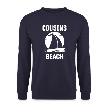 Cousins Beach - Unisex Sweatshirt - navy - Front - Alina (178cm) & Michal (187cm)
