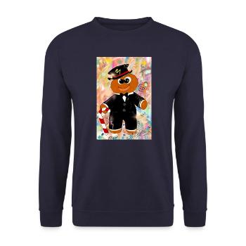 Mannele Mannala Pop - Unisex Pullover - Navy - Vorne - Alina (178cm) & Michal (187cm)
