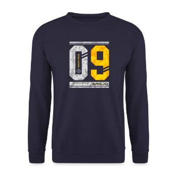 09 Ariejo Occitania (Ariège) - Unisex Sweatshirt - navy - Front - Alina (178cm) & Michal (187cm)