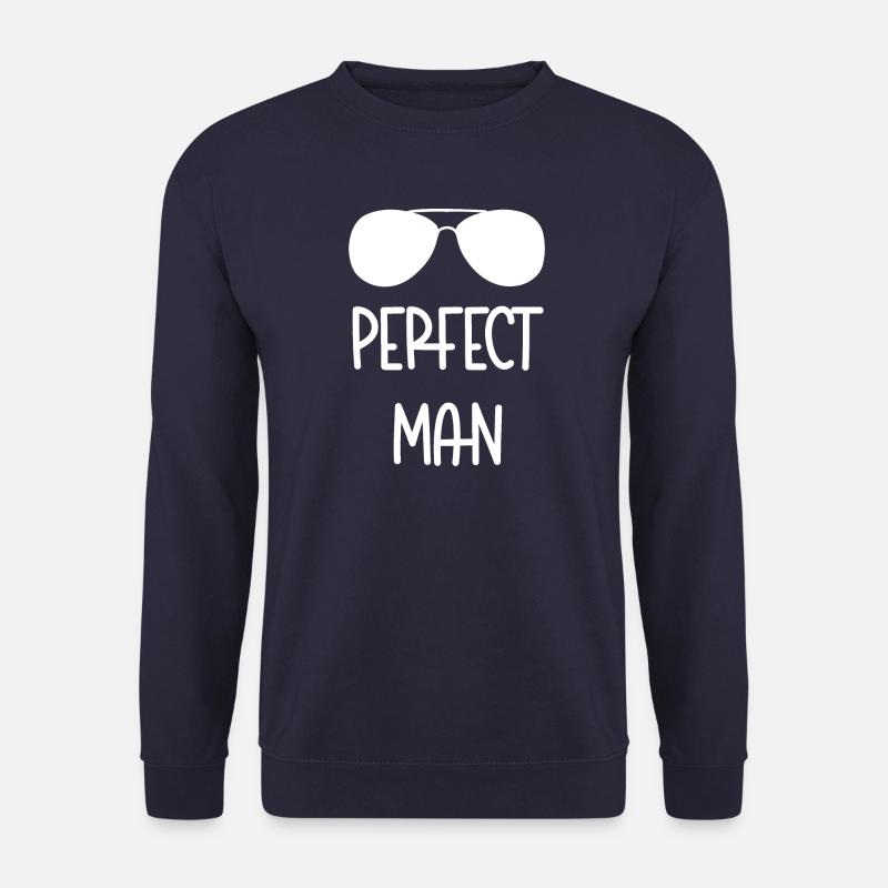 Perfect Man Designer Glasses - Unisex Sweatshirt - navy