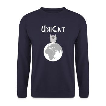 Unique: vous êtes unique, très spécial - Sweat-shirt Unisexe - marine - Devant - Alina (178cm) & Michal (187cm)