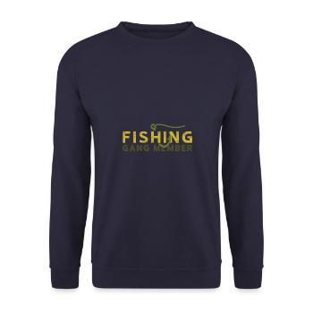 Fishing Gang - Unisex Sweatshirt - navy - Front - Alina (178cm) & Michal (187cm)