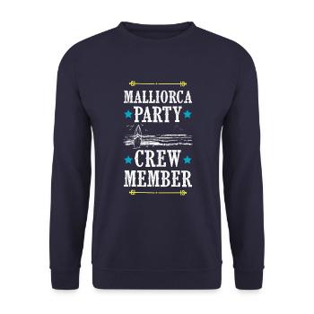 Majorque Party Crew - Sweat-shirt Unisexe - marine - Devant - Alina (178cm) & Michal (187cm)
