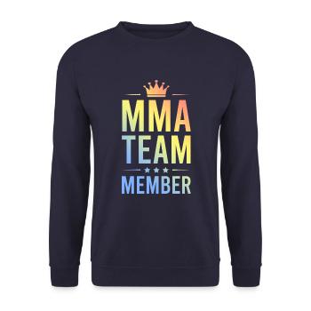 Équipe MMA Coloré - Sweat-shirt Unisexe - marine - Devant - Alina (178cm) & Michal (187cm)