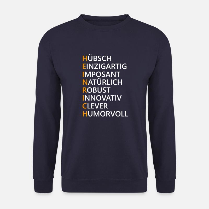 Heinrich Name Geschenk - Unisex Pullover - Navy