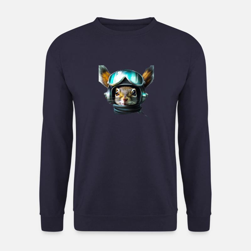 Aviator squirrel - Unisex Sweatshirt - navy