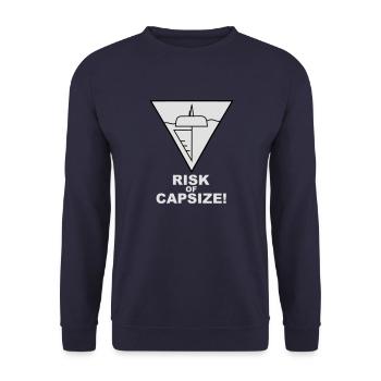 Risk of Capsize II - Unisex Pullover - Navy - Vorne - Alina (178cm) & Michal (187cm)