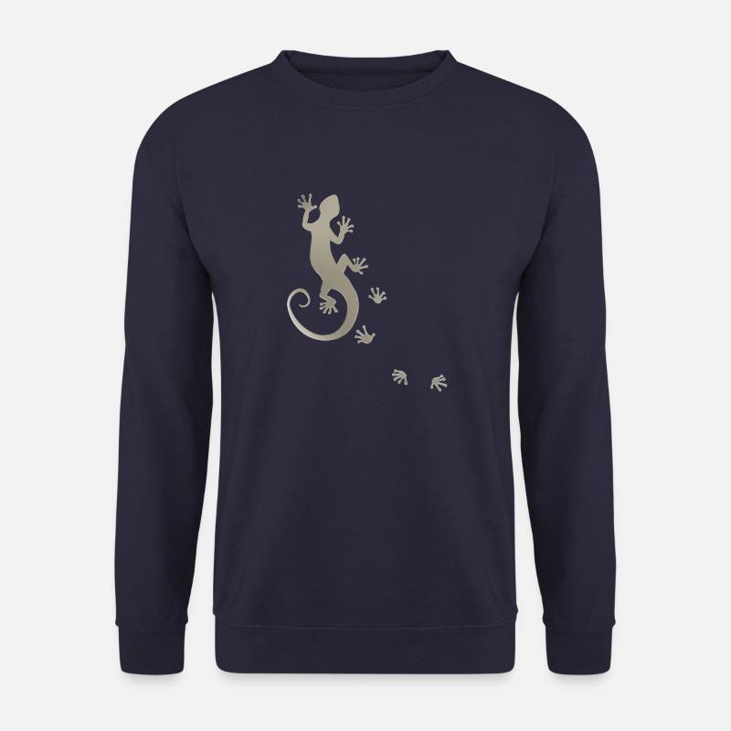 running gecko silver - Unisex Pullover - Navy