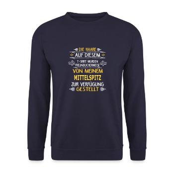 MITTELSPITZ - Unisex Pullover - Navy - Vorne - Alina (178cm) & Michal (187cm)