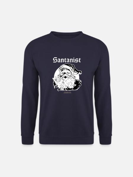 Ugly Christmas Santa Design Santanist - Unisex Sweatshirt - navy