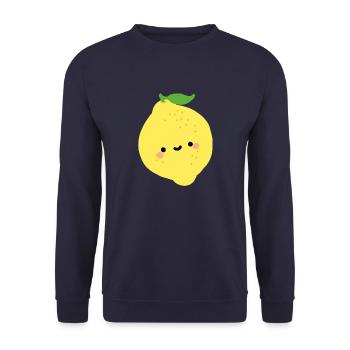 citron - Sweat-shirt Unisexe - marine - Devant - Alina (178cm) & Michal (187cm)