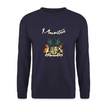 Mauritius - Unisex Pullover - Navy - Vorne - Alina (178cm) & Michal (187cm)