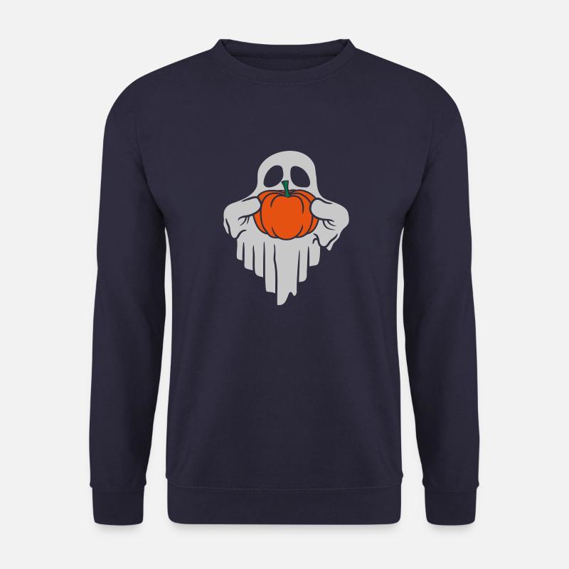 Comic Halloween Pumpkin Ghost - Unisex Sweatshirt - navy