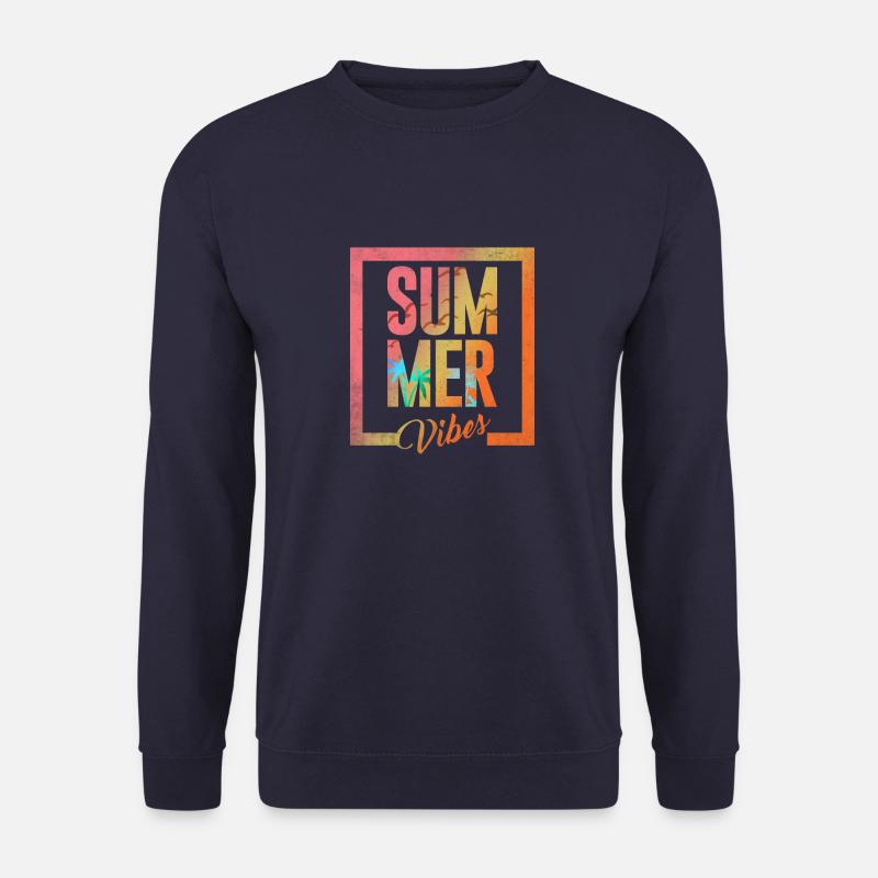 Sommer Vibes Sommer Palme - Unisex Pullover - Navy