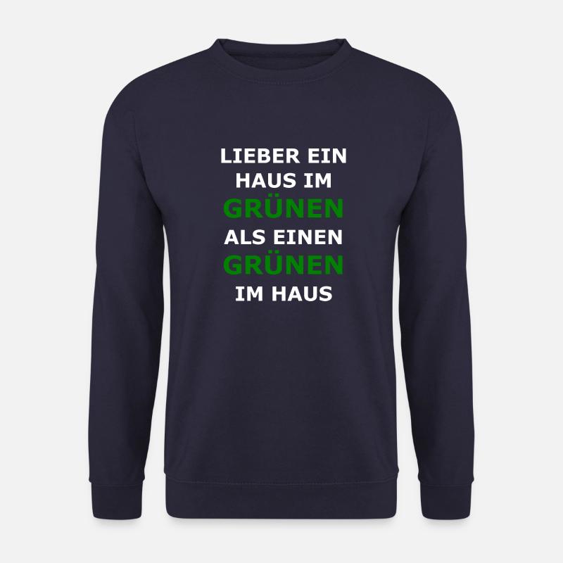 Die Grünen Partei Baerbock Habeck Politik Spruch - Unisex Pullover - Navy