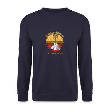 Je suis la légende de ma propre histoire - Sweat-shirt Unisexe - marine - Devant - Alina (178cm) & Michal (187cm)