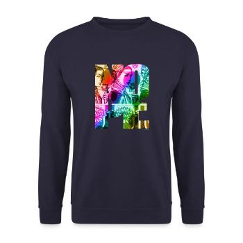 NOPE - sei kein Ja - Sager! - Unisex Pullover - Navy - Vorne - Alina (178cm) & Michal (187cm)
