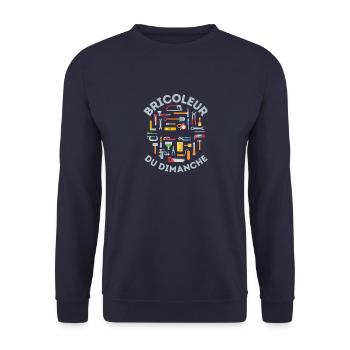 Bricoleur du dimanche - Sweat-shirt Unisexe - marine - Devant - Alina (178cm) & Michal (187cm)